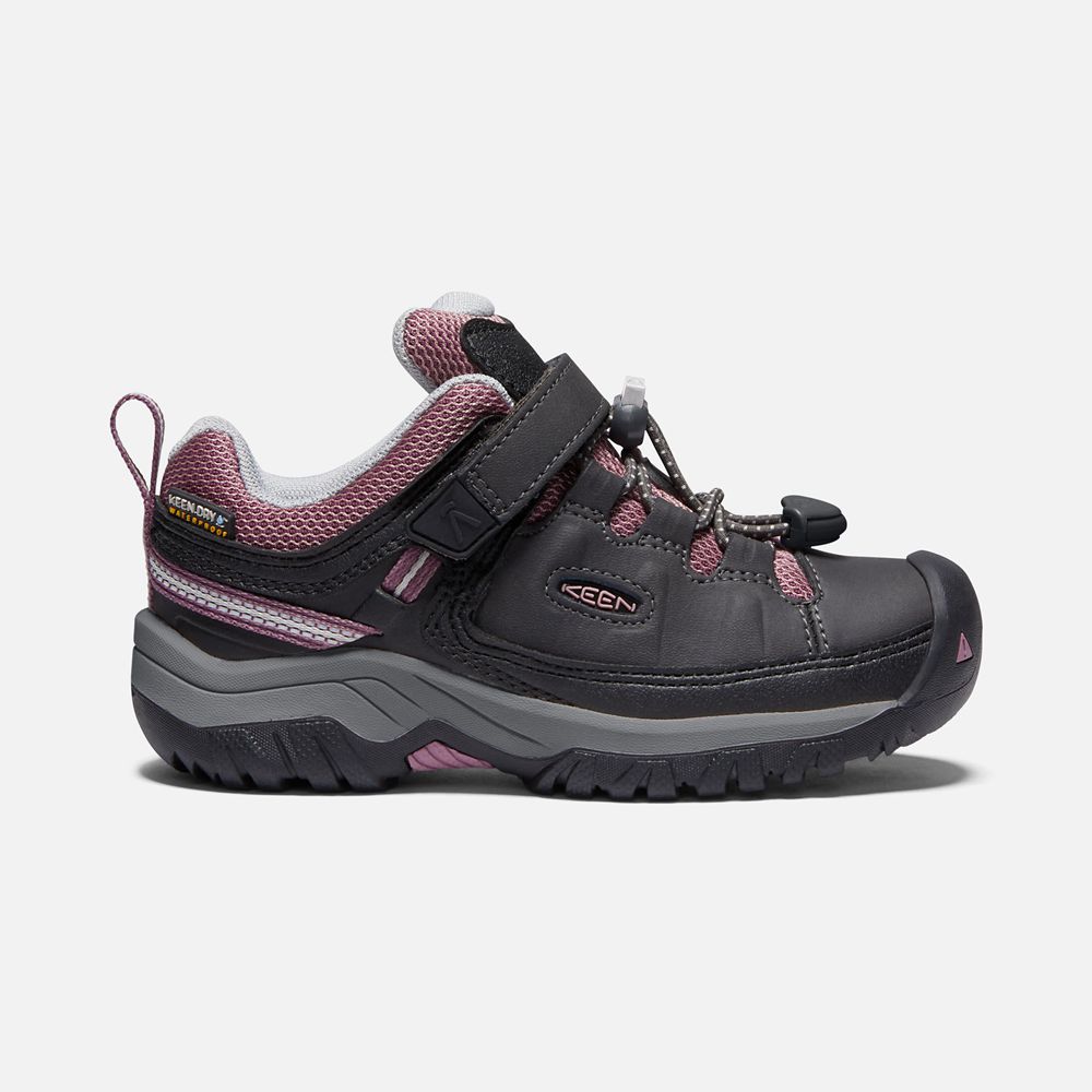 Keen Wandelschoenen Kinderen Zwart/Roze - Targhee Waterproof - 53682-NIDK